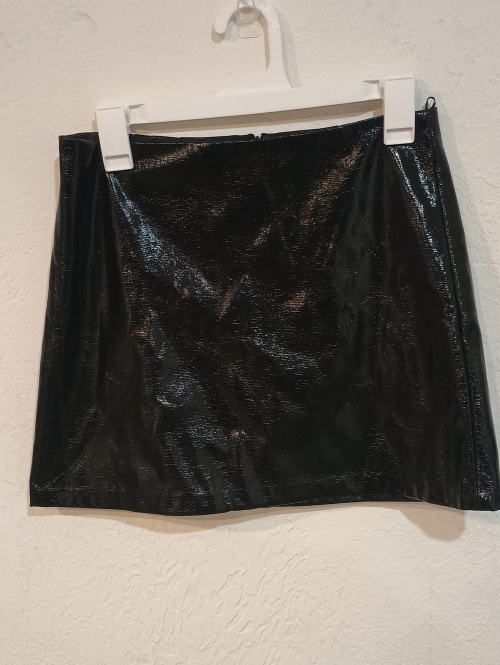 Forever 21 Black Shiny Mini Skirt
